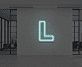 L LED-Neonschild Büro Arbeitszimmer