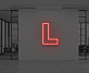 L LED-Neonschild Büro Arbeitszimmer