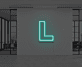 L LED-Neonschild Büro Arbeitszimmer