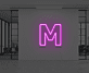 Buchstabe M LED Neonschild für Büro und Wohnzimmer