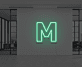 Buchstabe M LED Neonschild für Büro und Wohnzimmer