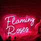 Flaming Roses LED-Neonschild Bar Club