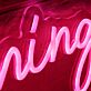 Flaming Roses LED-Neonschild Bar Club