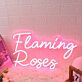 Flaming Roses LED-Neonschild Bar Club