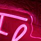 Flaming Roses LED-Neonschild Bar Club