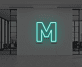 Buchstabe M LED Neonschild für Büro und Wohnzimmer
