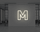 Buchstabe M LED Neonschild für Büro und Wohnzimmer