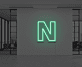 Buchstabe N LED Neonschild für Büro und Wohnzimmer