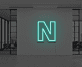 Buchstabe N LED Neonschild für Büro und Wohnzimmer