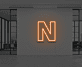 Buchstabe N LED Neonschild für Büro und Wohnzimmer