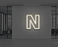 Buchstabe N LED Neonschild für Büro und Wohnzimmer