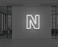 Buchstabe N LED Neonschild für Büro und Wohnzimmer
