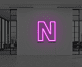 Buchstabe N LED Neonschild für Büro und Wohnzimmer