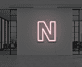 Buchstabe N LED Neonschild für Büro und Wohnzimmer