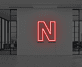Buchstabe N LED Neonschild für Büro und Wohnzimmer