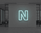 Buchstabe N LED Neonschild für Büro und Wohnzimmer