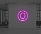 Buchstabe O LED-Neonschild Büro Wohnzimmer