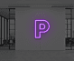 P LED-Neonschild als moderne Wanddekoration