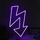 Blitzpfeil Symbol LED-Neonschild für Gaming Bar