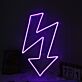 Blitzpfeil Symbol LED-Neonschild für Gaming Bar