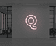 Buchstabe Q LED Neonschild für Büro und Wohnzimmer