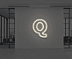 Buchstabe Q LED Neonschild für Büro und Wohnzimmer
