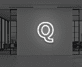 Buchstabe Q LED Neonschild für Büro und Wohnzimmer