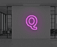 Buchstabe Q LED Neonschild für Büro und Wohnzimmer