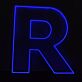 Buchstabe R LED Neonschild für Büro und Arbeitsplatz