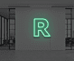 Buchstabe R LED Neonschild für Büro und Arbeitsplatz