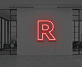 Buchstabe R LED Neonschild für Büro und Arbeitsplatz