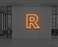 Buchstabe R LED Neonschild für Büro und Arbeitsplatz