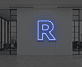 Buchstabe R LED Neonschild für Büro und Arbeitsplatz
