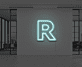 Buchstabe R LED Neonschild für Büro und Arbeitsplatz