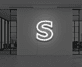 Buchstabe S LED Neonschild für Büro und Wohnzimmer