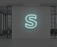 Buchstabe S LED Neonschild für Büro und Wohnzimmer