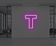 Buchstabe T LED-Neonschild für Büro Arbeitsplatz