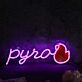 pyro LED-Neonschild für Gaming Bar