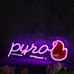 pyro LED-Neonschild für Gaming Bar