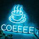 Kaffeetasse LED Neonschild für Café und Küche