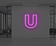 Buchstabe U LED Neonschild für Büro und Empfangsbereich