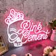 Pink Cement LED-Neonschild für Bar oder Club
