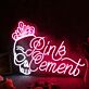 Pink Cement LED-Neonschild für Bar oder Club