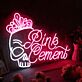 Pink Cement LED-Neonschild für Bar oder Club