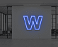Buchstabe W LED Neonschild für Büro und Arbeitsplatz