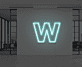 Buchstabe W LED Neonschild für Büro und Arbeitsplatz