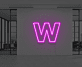 Buchstabe W LED Neonschild für Büro und Arbeitsplatz