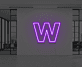 Buchstabe W LED Neonschild für Büro und Arbeitsplatz