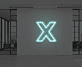 X LED-Neonschild als moderne Wanddekoration
