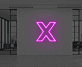 X LED-Neonschild als moderne Wanddekoration